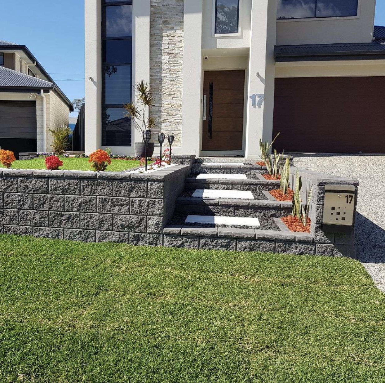 Front Yard Construction | Brisbane Home Landscaping